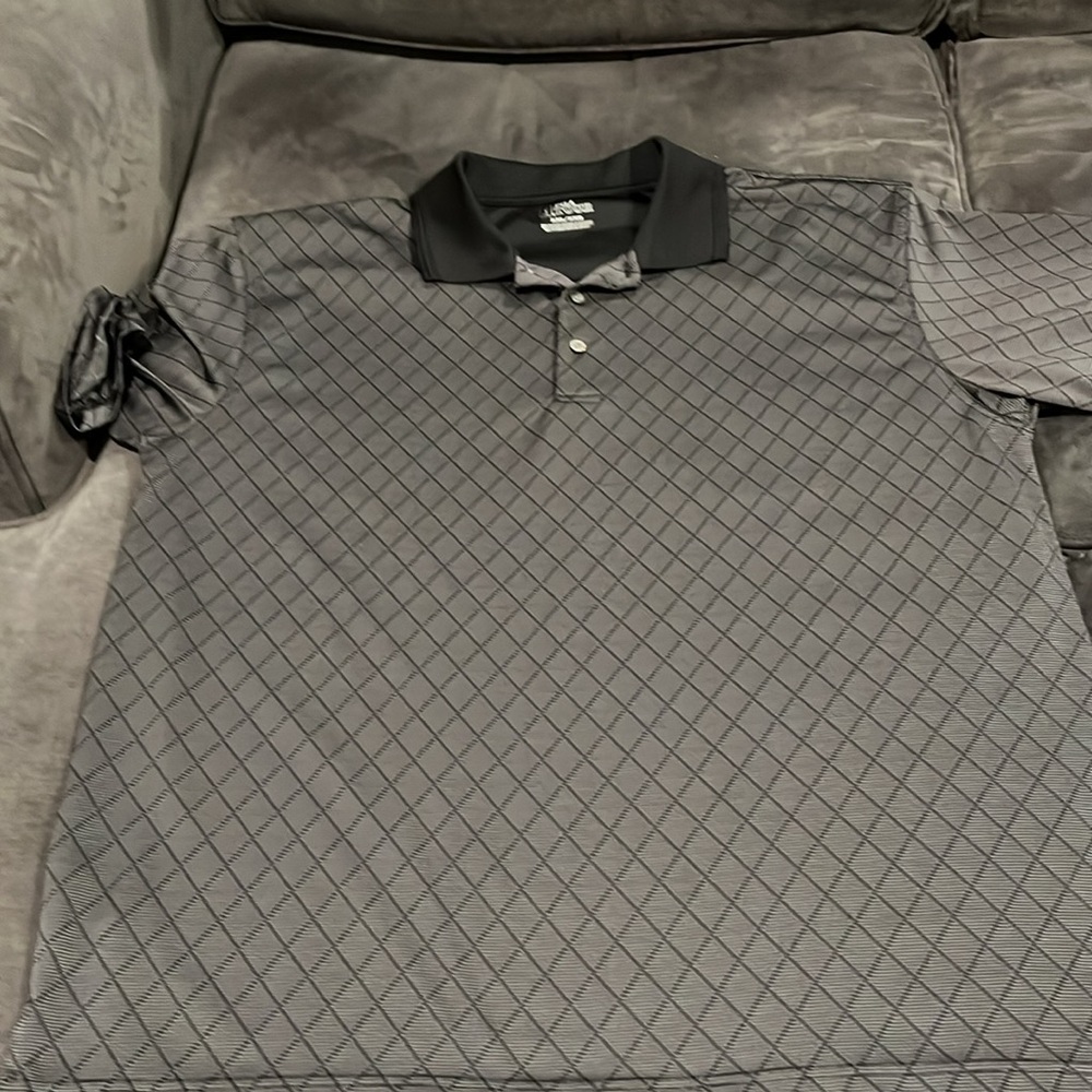 Men’s PGA Tour dark gray & black short sleeve. Like new. XXL 100% Polyester - Picture 4 of 10